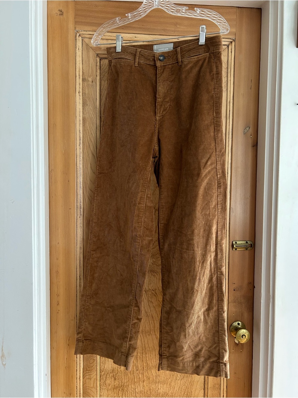 Everlane Chestnut Corduroy Wide-Leg Pants